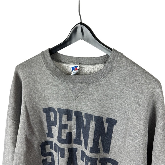 Vintage 90s Russell Athletic Penn State Volleyball Grey Sweatshirt Size 2XL - Picture 6 of 8